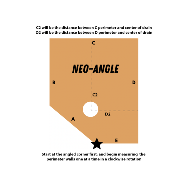 Custom Shower Pan Neo-Angle #4